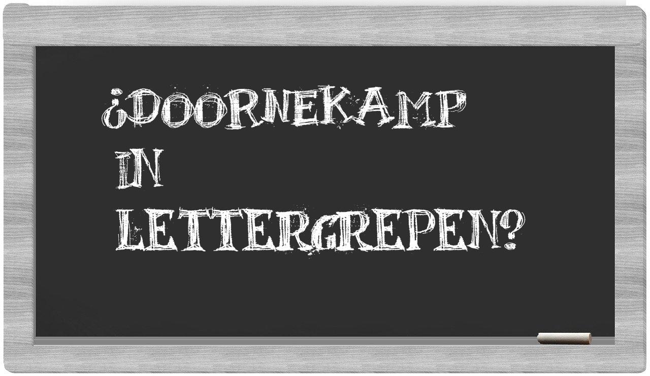 Doornekamp in syllables