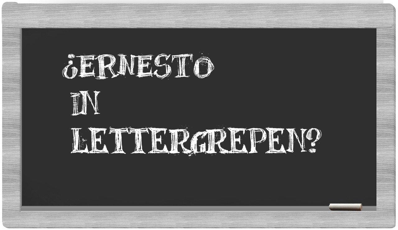 Ernesto in syllables