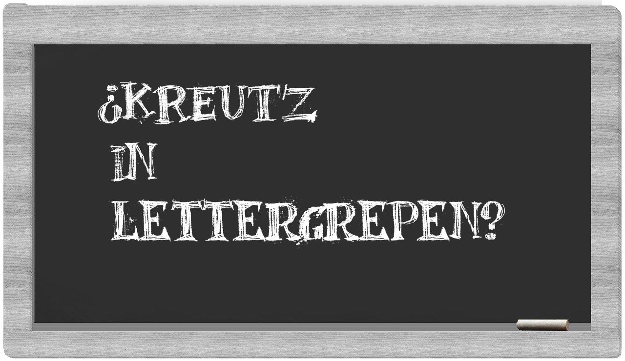 ¿Kreutz en sílabas?
