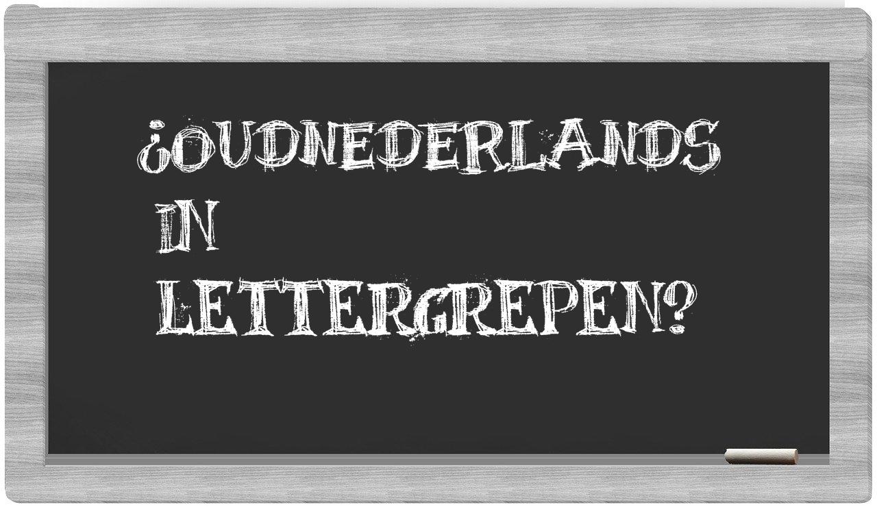 Oudnederlands in syllables