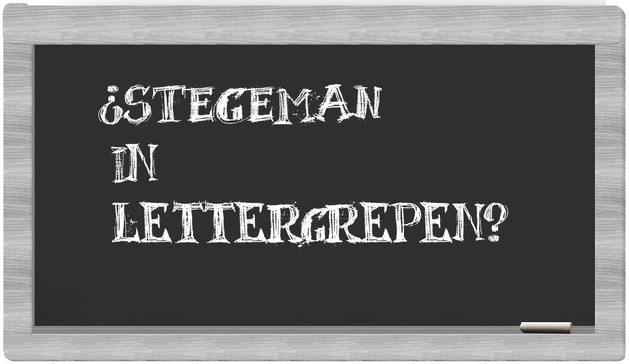 ¿Stegeman en sílabas?