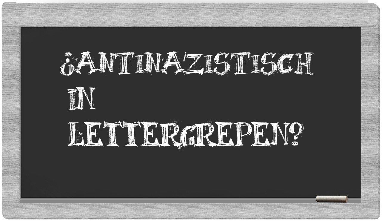 antinazistisch in syllables