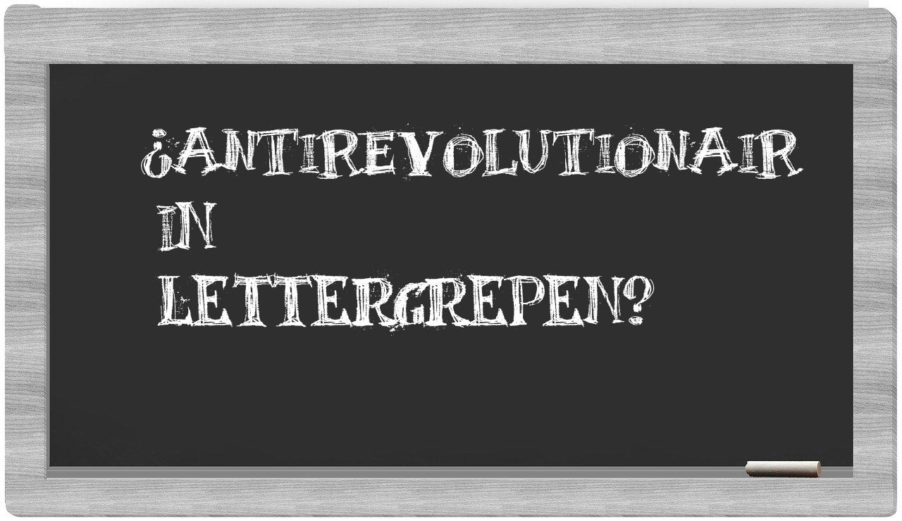 antirevolutionair in syllables