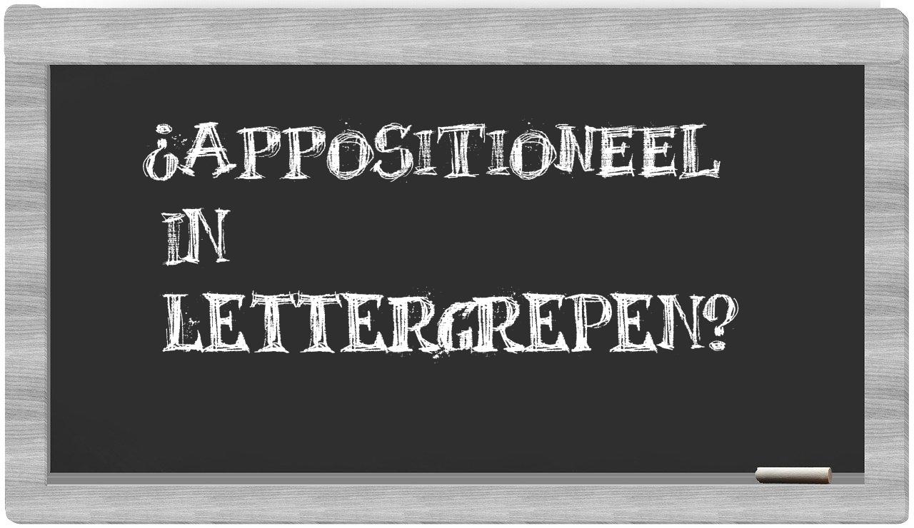 appositioneel in syllables