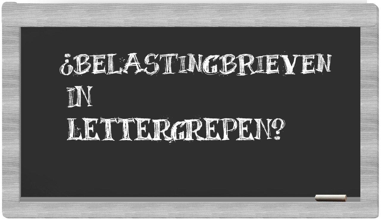 belastingbrieven in syllables