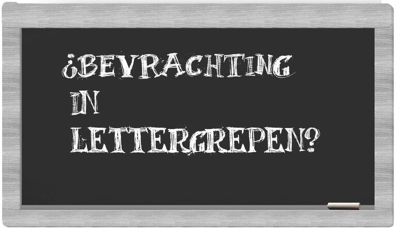 bevrachting in syllables