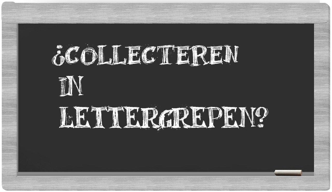 collecteren in syllables