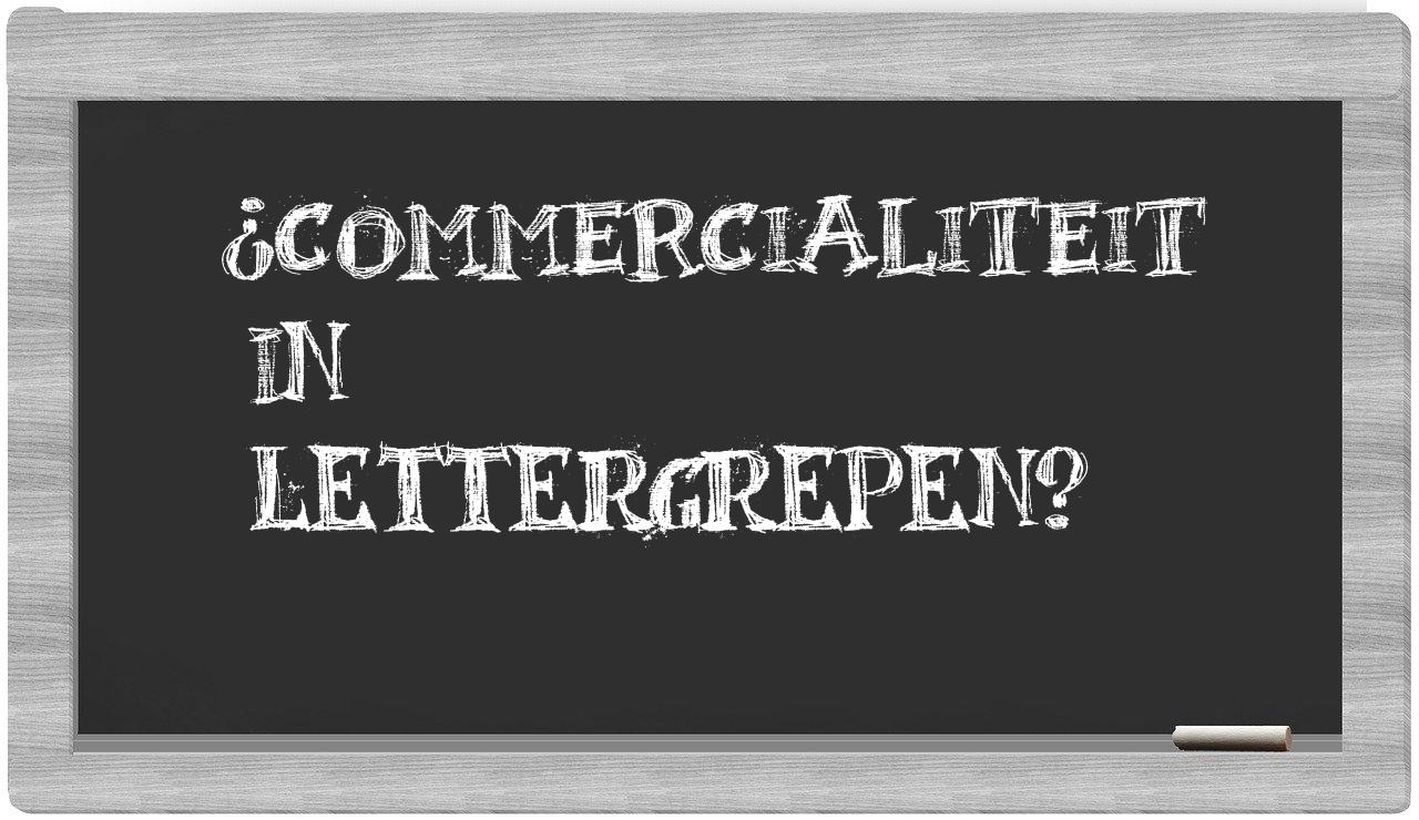 commercialiteit in syllables