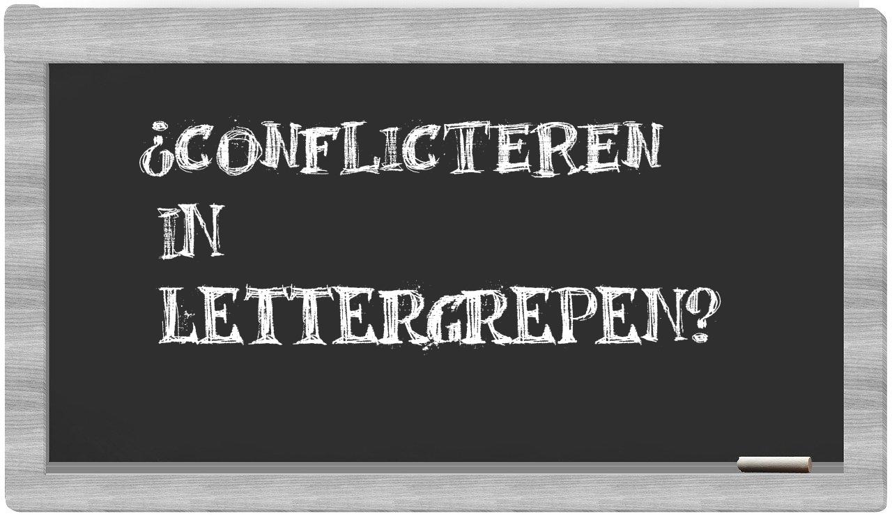 conflicteren in syllables