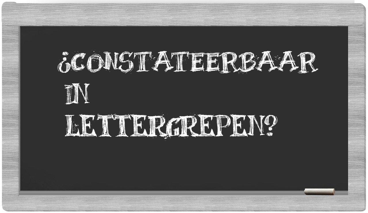 constateerbaar in syllables