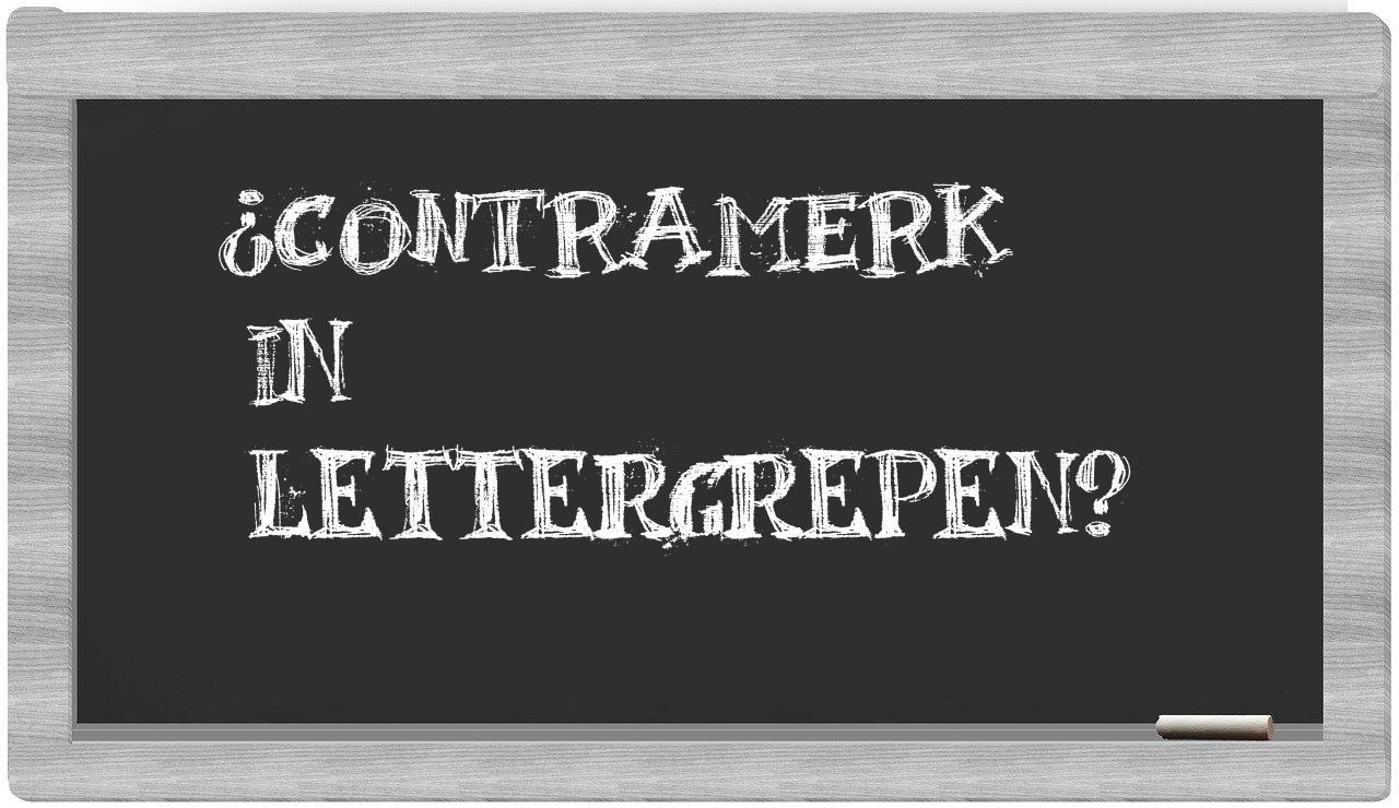 contramerk in syllables