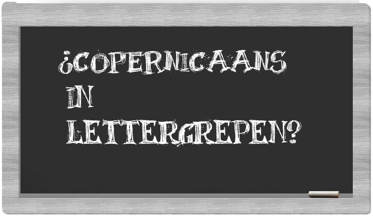 copernicaans in syllables