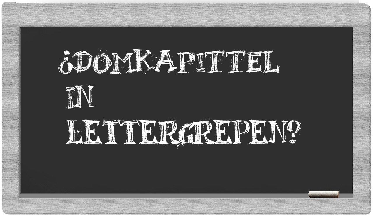 domkapittel in syllables