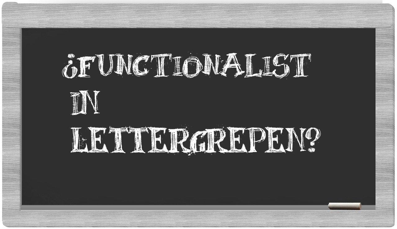 functionalist in syllables