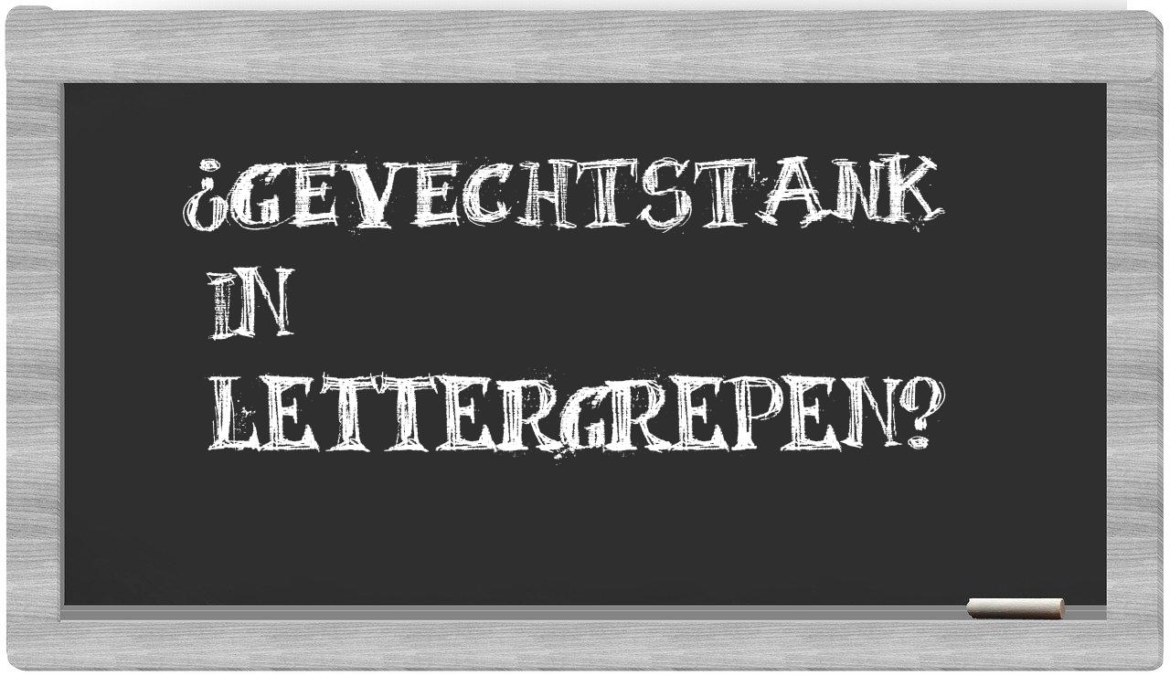 gevechtstank in syllables