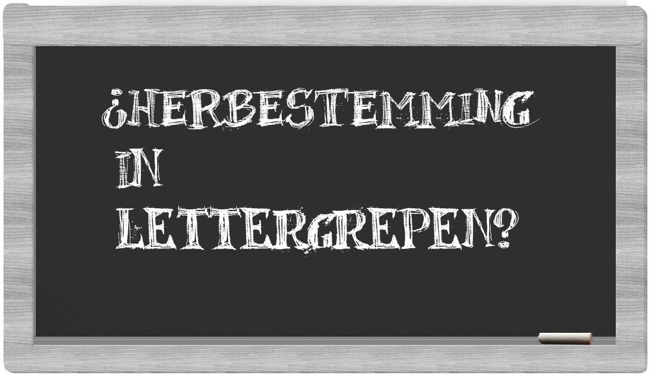 herbestemming in syllables