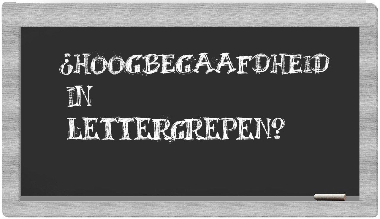 ¿hoogbegaafdheid en sílabas?