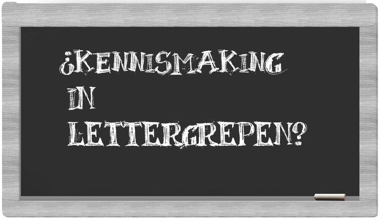 kennismaking in syllables