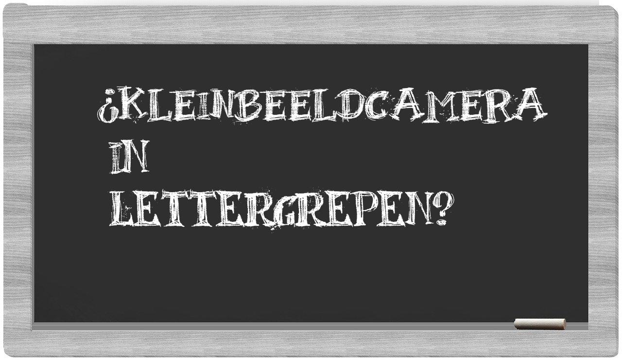 kleinbeeldcamera in syllables