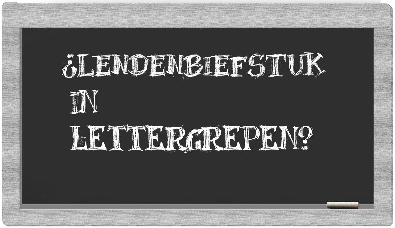lendenbiefstuk in syllables