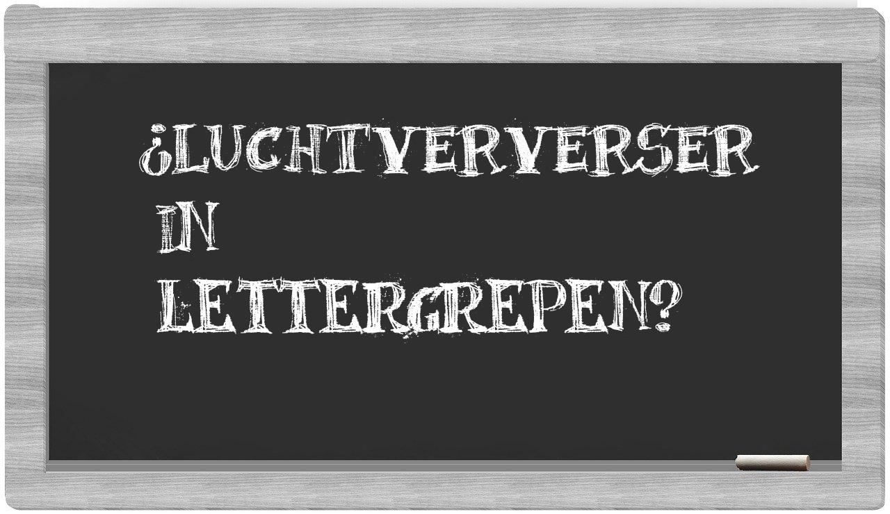 luchtververser in syllables