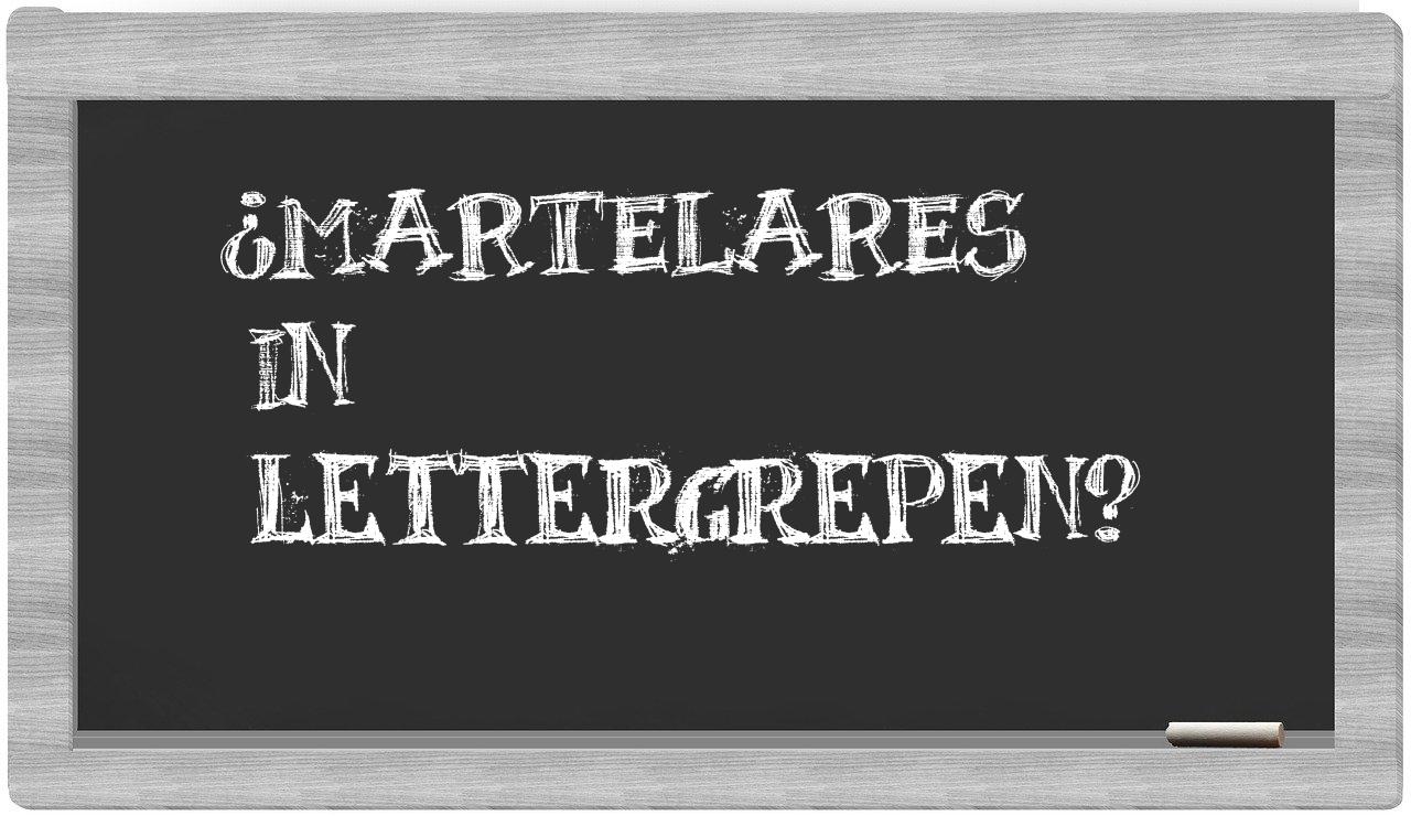 ¿martelares en sílabas?