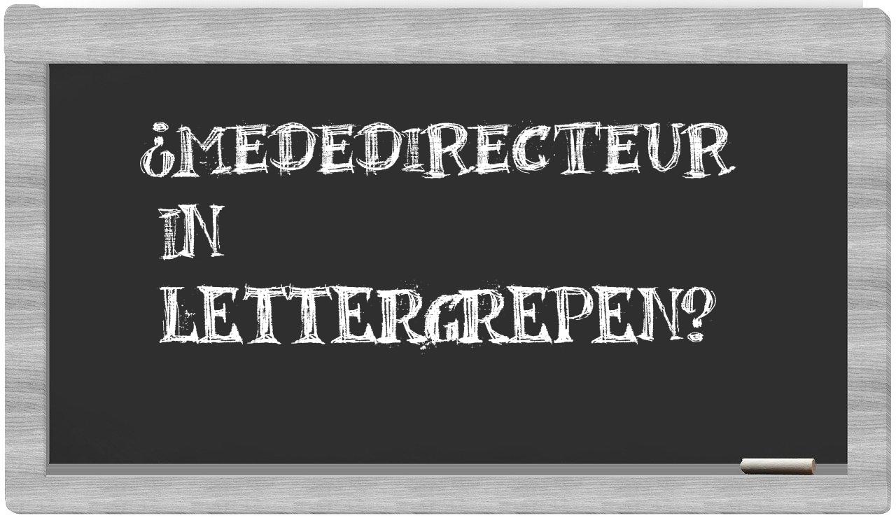 mededirecteur in syllables