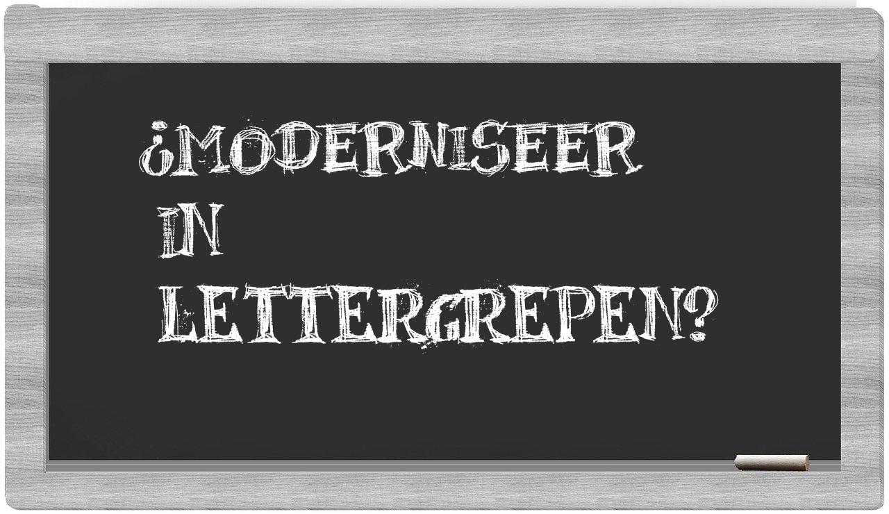 moderniseer in syllables