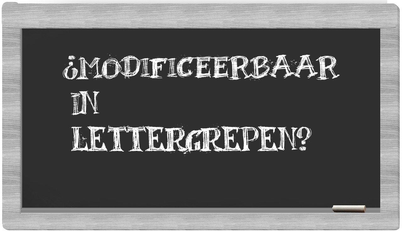 modificeerbaar in syllables