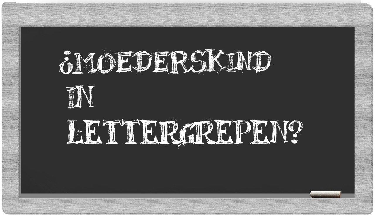 moederskind in syllables