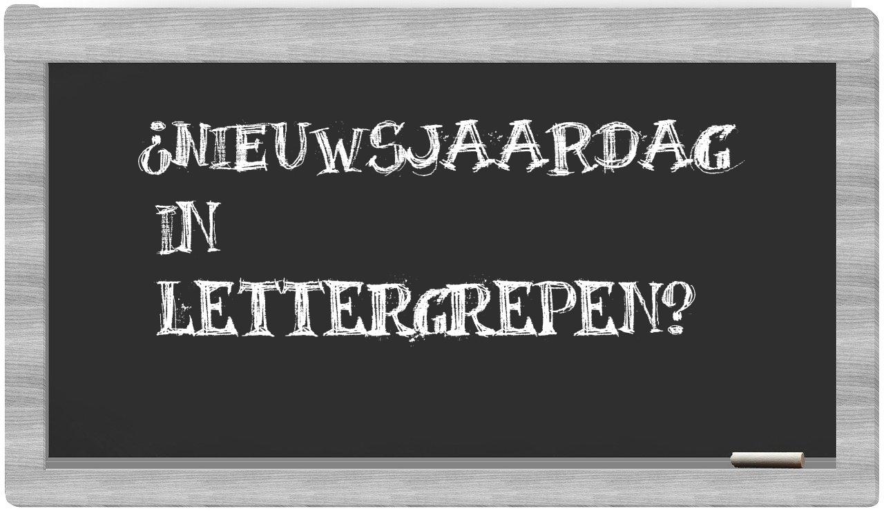 ¿nieuwsjaardag en sílabas?