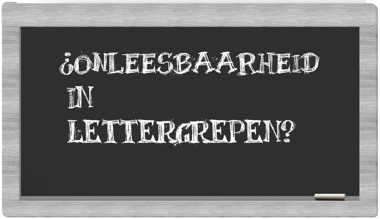 onleesbaarheid in syllables