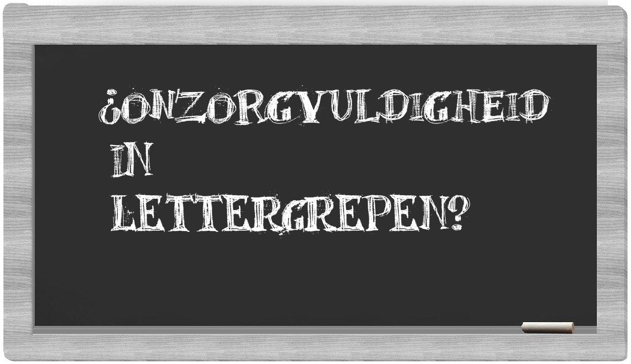 ¿onzorgvuldigheid en sílabas?