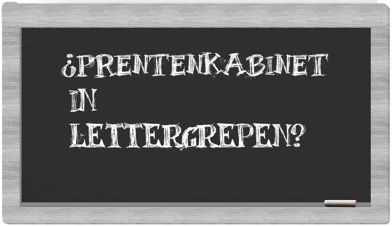 ¿prentenkabinet en sílabas?