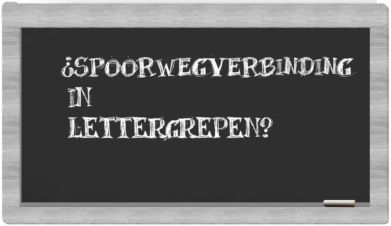 spoorwegverbinding in syllables
