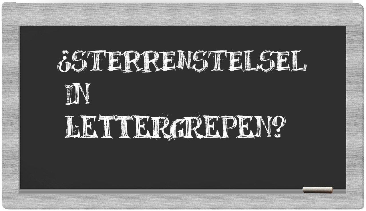 ¿sterrenstelsel en sílabas?