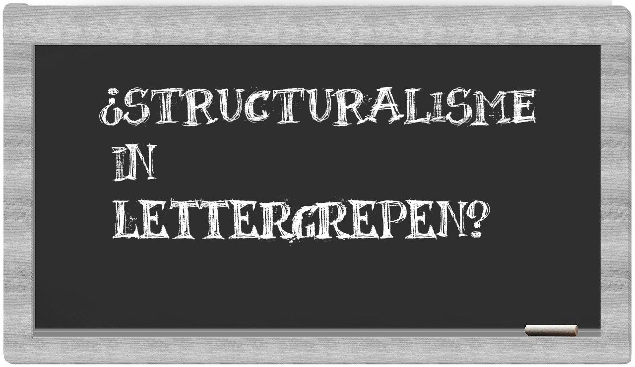 ¿structuralisme en sílabas?